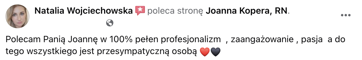 Opinia uczestnika szkolenia Joanny Kopery — 3