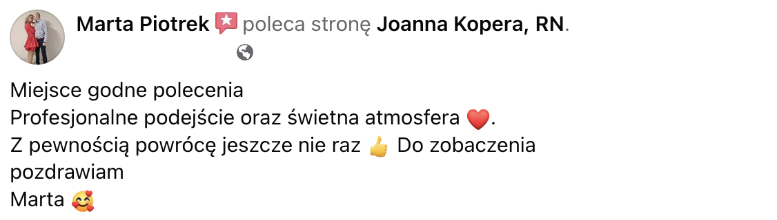 Opinia uczestnika szkolenia Joanny Kopery — 7
